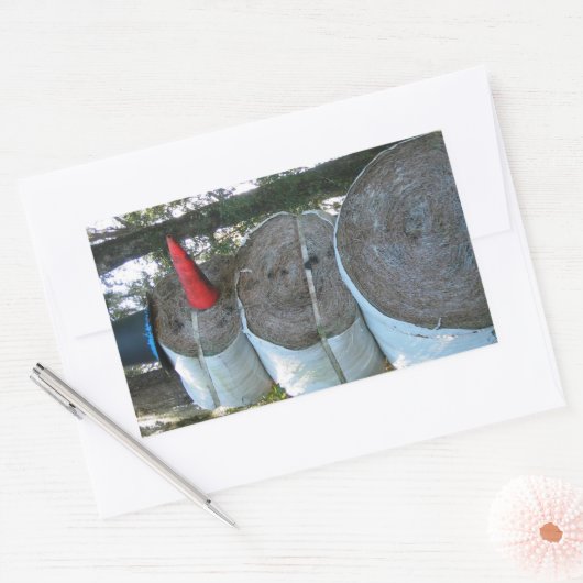 Hay Snowman Sticker (Envelop)