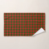 Hay tartan red green plaid bad handdoek (Handdoek)