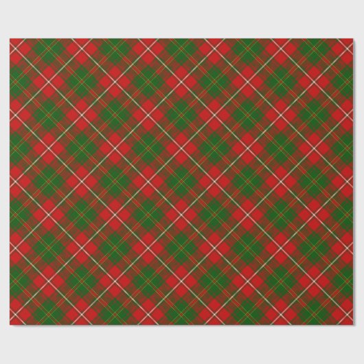 Hay tartan red green plaid cadeaupapier (Vlak)
