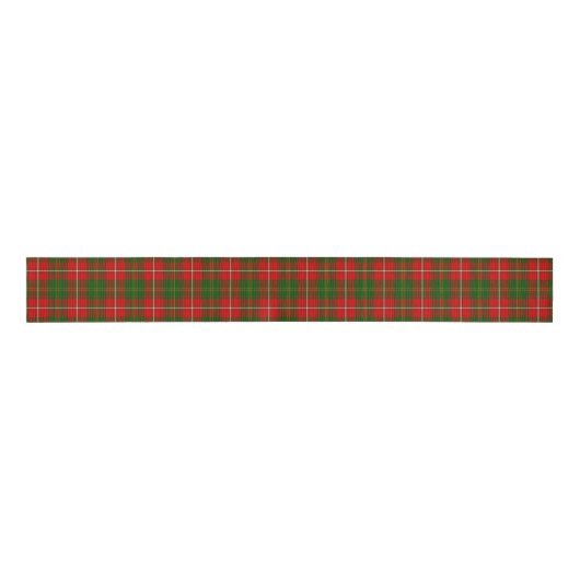 Hay tartan red green plaid grosgrain lint (Voorkant)
