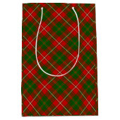 Hay tartan red green plaid medium cadeauzakje (Voorkant)
