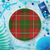 Hay tartan red green plaid papieren bordje (Feest)