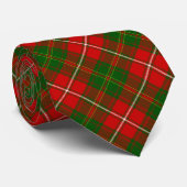 Hay tartan red green plaid stropdas (Opgerold)