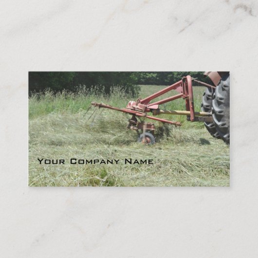 Hay tedder visitekaartje (Voorkant)