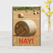 HAY! Zou je mijn Valentijn zijn? Kaart (Gele Bloem)