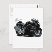 Hayabusa Black Bike Briefkaart (Voorkant / Achterkant)