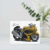 Hayabusa Gold Bike Briefkaart (Staand voorkant)