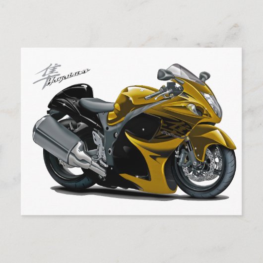 Hayabusa Gold Bike Briefkaart (Voorkant)