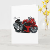 Hayabusa Red-Black Bike Kaart (Gele Bloem)