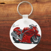 Hayabusa rode fiets sleutelhanger (Voorkant)