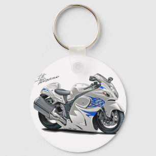 Hayabusa White-Blue Bike Sleutelhanger