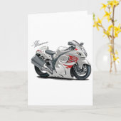 Hayabusa White-Red Bike Kaart (Gele Bloem)