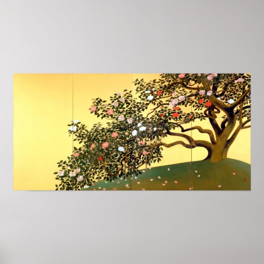 Hayami Gyoshhet Camellia Blossom Poster (Voorkant)