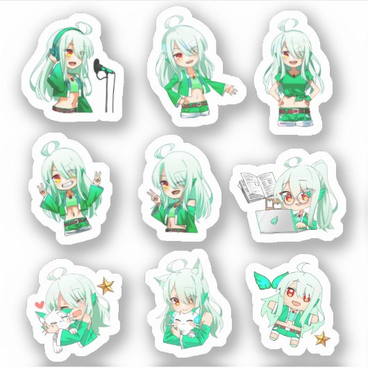 HayaTikaze's sticker ⑫ Small シール (Voorkant)