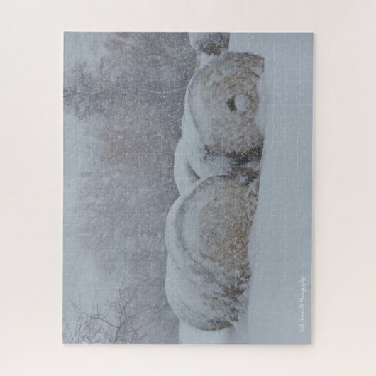 Haybails in een storm Jigzaag Puzzle Legpuzzel (Verticaal)