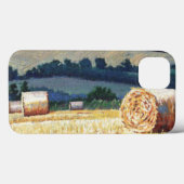 Haybales on hillsioil on canvas Case-Mate iPhone case (Achterkant (horizontaal))