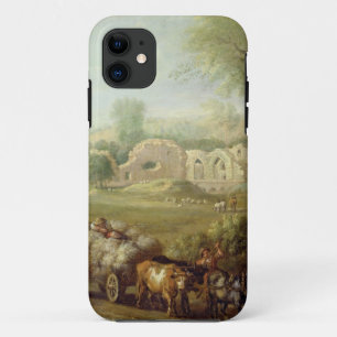 Haycart Passing a Ruined Abbey, c.1740-50 (olie op iPhone 11 Hoesje