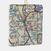 Hayden Arizona  Map Keramisch Ornament (Rechts)