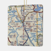 Hayden Arizona  Map Keramisch Ornament (Links)