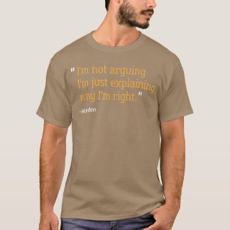 Hayden Cadeau Citaat Grappige Verjaardag Gepersona T-shirt