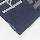 Hayden gepersonaliseerde naam groen blauw grijs de fleece deken (Hoek)