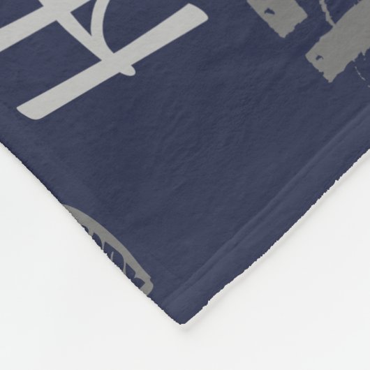 Hayden gepersonaliseerde naam groen blauw grijs de fleece deken (Hoek)