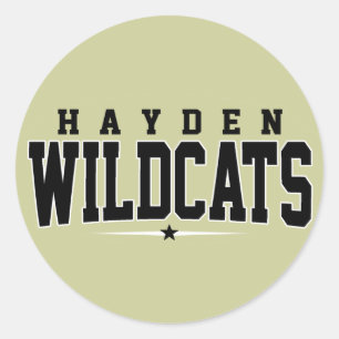 Hayden High School; Wildcats Ronde Sticker