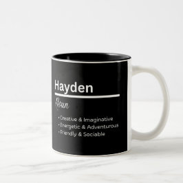 Hayden Jongensnaam Definitie Gepersonaliseerde Mok