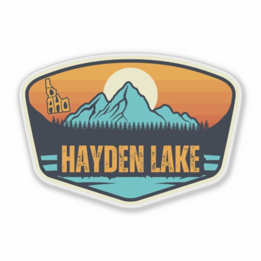 Hayden Lake, Idaho  Sticker (Voorkant)