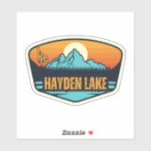 Hayden Lake, Idaho  Sticker (Vel)