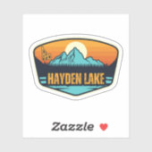 Hayden Lake, Idaho Sticker (Vel)