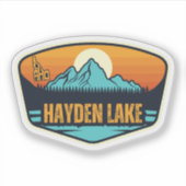 Hayden Lake, Idaho Sticker (Voorkant)