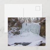 Hayden Run Falls in de winter, Columbus, Ohio Briefkaart (Voorkant / Achterkant)