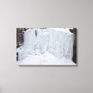 Hayden Run Herfsten in de winter, Columbus, Ohio Canvas Afdruk