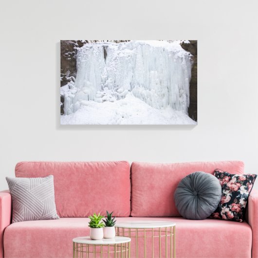 Hayden Run Herfsten in de winter, Columbus, Ohio Canvas Afdruk (Insitu (Woonkamer))