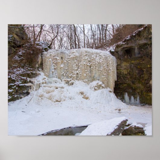 Hayden Run Herfsten in de winter, Columbus, Ohio Poster (Voorkant)