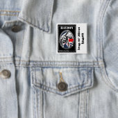 Haydon Pin Vierkante Button 5,1 Cm (In situ)