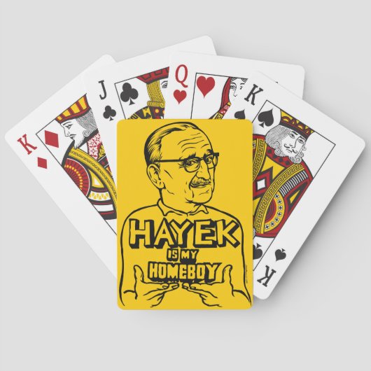 Hayek is mijn homeboy pokerkaarten (Achterkant)