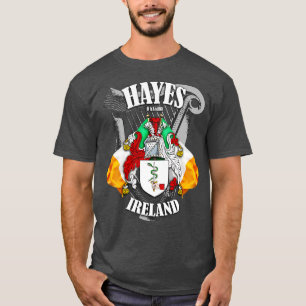 Hayes Familienaam Engels en Iers T-shirt