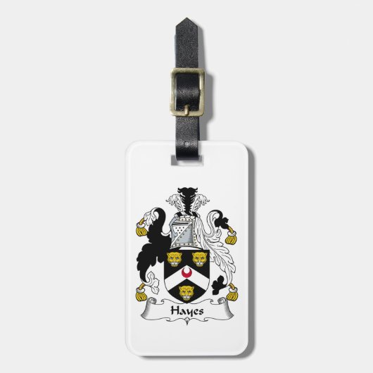 Hayes Family Crest Bagagelabel (Voorkant verticaal)