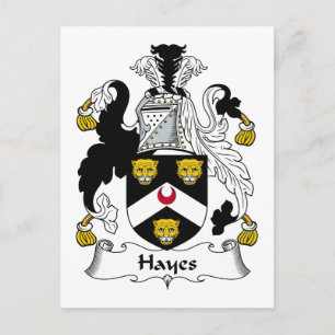 Hayes Family Crest Briefkaart