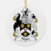 Hayes Family Crest Keramisch Ornament (Voorkant)
