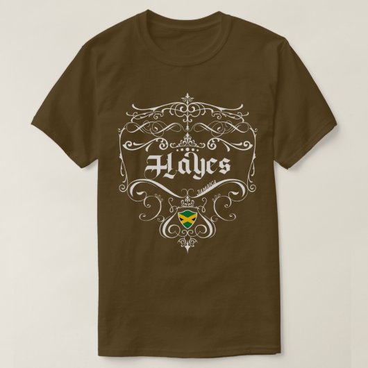 Hayes  ontwerp 1 t-shirt (Design voorkant)