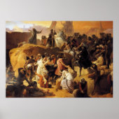 Hayez Fracesco-Crusaders Thirsting near Jerusalem Poster (Voorkant)