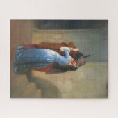 Hayez, The Kiss - Lovers, een paar schilderijen Legpuzzel (Horizontaal)