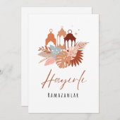Hayırlı Ramazanlar Happy Ramazan Kaart (Voorkant / Achterkant)