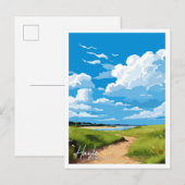 Hayle Engeland Art Travel illustratie Briefkaart (Voorkant / Achterkant)