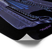 "Haylee" Paars Tattoo Butterfly Fairy Poster (Hoek)