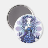 "Haylee" Paarse Tattoos vlinder fee kunstmagneet Magneet (Voorkant / Achterkant)