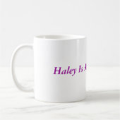 Hayley is een speciale engel koffiemok (Links)